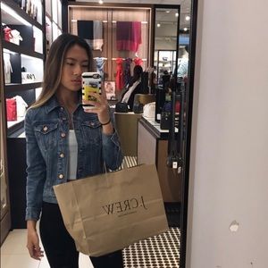 J. Crew medium wash denim jacket